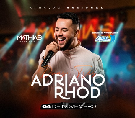 Ticket Mais - SHOW ADRIANO RHOD